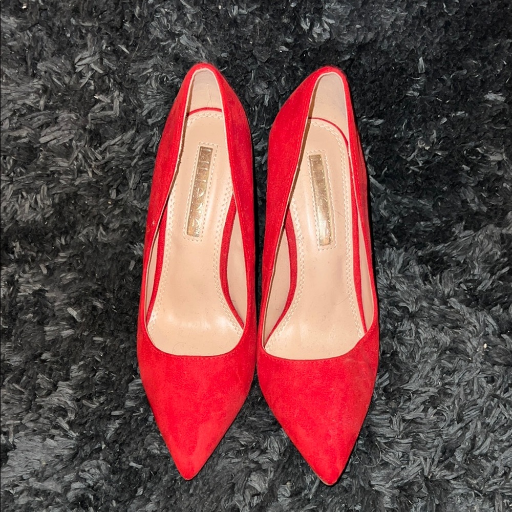Liliana Red Stiletto Heels Classic Pointed Toe